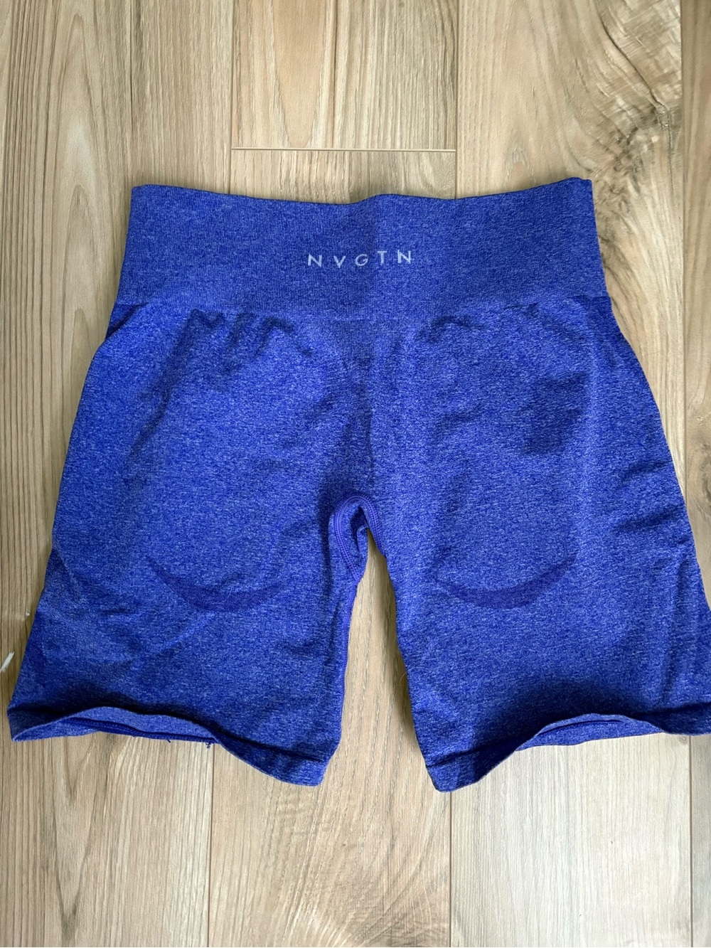 NVGTN Women's High-Rise Royal Blue Bike Shorts